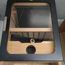 Tesonway Cigar Humidor, Desktop Cigar Humidor Cabinet Light Control System with Spanish Cedar Wood Shelves, Hygrometer, 3 Humidifiers and Cigar Accessories Drawer, Father's Day Gift for Men (Black)