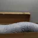 Body Pillow for Adults, Bolster Pillow with Removable Velvet Cover, Long Round Cervical Roll Pillow, 47 x 7.87 Inches, Grey