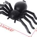 4 x MYUBWTF 120 PCS Mini Fake SpiderPlastic in Colour Spider Toys, Simulated Insect Toys for Funny Prank Spider and Joke Halloween Party Supplies (Black)
