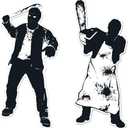 Beistle Psycho Silhouettes