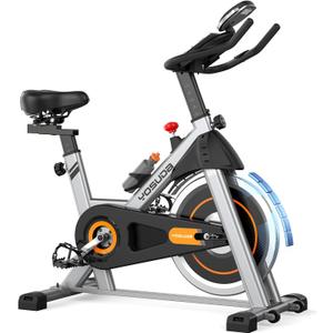 YOSUDA Exercise Bike, Stationary Bike with App, Brake Pad/Magnetic Indoor Cycling Bike with 300 lb Weight Capacity, Low Noise, Tablet Holder, Comfortable Seat for Home Fitness and Weight Loss