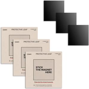 Displate Magnetic Wall Mount Kit for Hanging Pictures, 3-Pack Peel & Stick Wall Magnets with Safe Removable Adhesive Leaf - No Drill, Damage-Free Magnets for Wall Art, Metal Posters & Prints