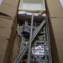 aboxoo Metal Kids Bookshelf Freestanding Bookcase for Children Room 32 in Large Toy Organizer Modern MinimalistWhite Stable Metel Bookstore Bedroom, Living, Library Book Unit Storage