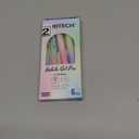 WRITECH Gel Pens Fine Point: Nebula Pen Set 0.7mm Black Ink Retractable 6ct Smooth Writing with Aesthetic Gradient Color Barrel for Journaling Note Taking Silent Click No Smear