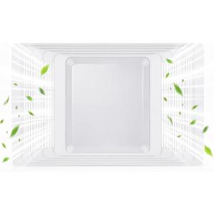 16.8" x 10.6" S97013662 Bathroom Exhaust Fan Cover Grille and Lens Assembly Kit - Fits Broan Nutone Models 655, 656, 657, 659, 695, 696, HFL695, White Finish