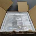 Dresser with Hanging Rack, 4 Drawers Small Closet for Bedroom, Reversible Fabric Kids Chest of Drawers with Clothes Rack, Tall Storage Tower, Sturdy Frame, White, 44''H