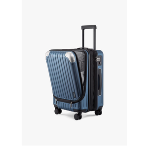 LEVEL8 Grace Carry on Luggage Airline Approved, 20 Inch Expandable Hard Sided Luggages with Spinner Wheels, Harshell Small Rolling Suitcase for Women Men with Tsa Lock, Blue
