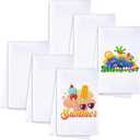 Patelai Sublimation Dishtowel Absorbent Multi Purpose Kitchen Dish Towels Blank DIY Dishcloth Bathroom Towel for Fall Christmas Kitchen Home Decor,16 x 24 Inch(6 Pieces)