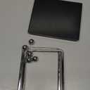 5 Large Beads Newton's Cradle Balance Balls Desk Toys Office Decorations with Black Wooden Base Desk Balance Balls Fun Science Physics Toys for Office/Bedroom/Living Room