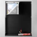 Sumobaby Blackout Curtains for Bedroom Portable 42"x60",No Drill Black Out Shades with Upgraded Hook & Loop Tapes,100% Blackout Window Cover, Thermal Insulated Blinds for Bedroom, Nursery (1 Panel, Black)