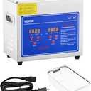 VEVOR 3L Ultrasonic Cleaner with Heated Function, Digital Timer & Stainless Steel Tank, Ultrasonic Cleaning Machine for Jewelry, Glasses, Watches, Circuit Boards, Small Parts