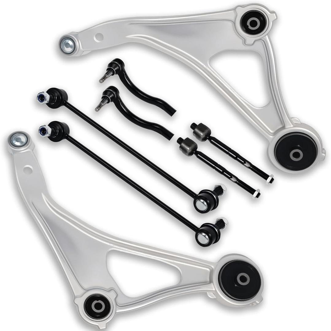 8PCS Front Left Right Lower Control Arm Sway Bar End Link Tie Rod for Nissan 2015 2016 2017 2018 Altima, 16-19 2020 2021 2023 Maxima, K622838 K622839 K750094 K750095 ES801196 ES801197 EV801066