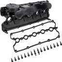 07K103469L Valve Cover Assembly w/PCV Valve Replacement for 2005-2014 VW Jetta Beetle Golf Passat Rabbit 2.5L