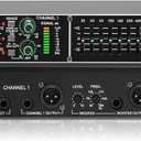 Stereo Graphic Equalizer 15-Band EQ for Home Audio System, Rack Mount Dual Channel Pro DJ Equalizer with Subwoofer Output, Noise Reduction (EQX-215S)
