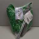 6 FT Shaggy Pop Up Christmas Tree with 100 Timer Lights and Remote, Green Collapsible Artificial Tinsel Christmas Pencil Tree for Home Apartment Office Holiday Party Decor, Easy Assembly