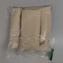 Chyhomenyc Kitchen Curtains 24 Inch Length, Light Filtering Faux Linen Textured Short Window Curtain for Bathroom Basement, Small Curtains for Cabinet Stall, Each 30x24 Inch, 2 PCS, Linen Color