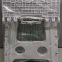 ACKO Folding Step Stool Foldable 16 Inch 400 lbs Capacity, Plastic Stools for Adults and Kids, Collapsible Stools for Kitchen, Stepping Stool with Handle (White)