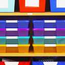 Storex Classroom Student Project Box, Plastic, 15.25 x 13.25 x 3.25 inches , Assorted Tints, 5-Pack (63202U05C), standard sized
