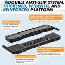 Appliance Rollers for Washer and Dryer, Extendable Heavy Duty Appliance Sliders with Hidden Lift Handle, 1102 lbs (Black)