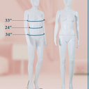 69 Inch Female Mannequin Full Body Dress Form Sewing Dress Model Adjustable