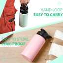 Domensi 6 Pack Aluminum Water Bottle Bulk Reusable Water Bottle, Lightweight Easy Carry Leakproof with Snap Lid Travel Bottles, for Gym Outdoor Sports Cycling Camping Fishing (17oz, Morandi Colors)
