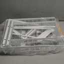 Under Sink Organizer, Adjustable Height, 2 Tier Pull Out Under Cabinet Organizer, Slide Out Thickened Metal Under Sink Storage for Kitchen Bathroom Laundry Pantry Cabinet, White, Large