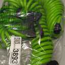 Orbit 27389 Coil Garden Hose, 50 Feet, with 8-Pattern Hose Nozzle (Green)