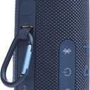 JBL Flip 7 Portable Bluetooth Speaker, IP68 Waterproof, Dustproof, Drop-Proof, PushLock System, AI Sound Boost, 16H Battery, Megen Hardshel Protection Case (Blue)