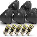 Smoked Cab Marker Light Lens With White Led Bulbs Compatible With Ford 1999-2016 F150 F250 F350 F450 F550 Super Duty Pickup Trucks