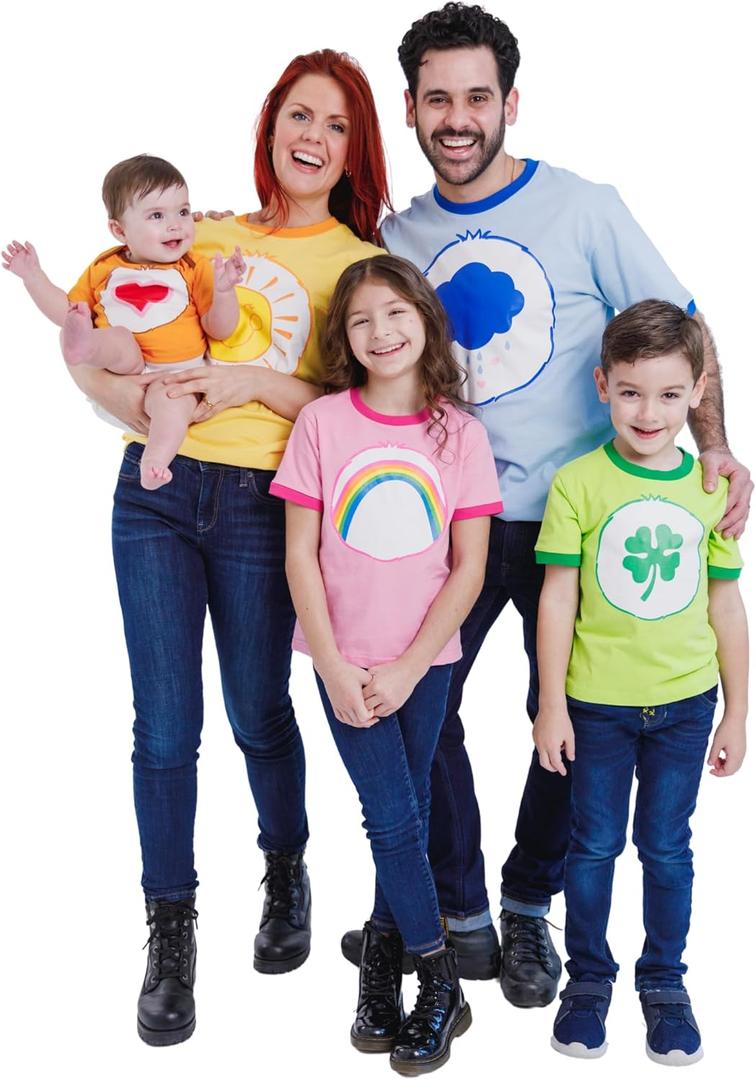 Care Bears Matching Family T-Shirt Newborn to Adult Sizes (0-3 Months - 2XL) (Orange, M)