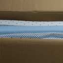 Baby Bassinets Bedside Sleeper with Wheels and Mattress, Cosleeping Baby Bed with Storage, Co-Sleeper Bassinet Attach to Bed, Bed Side Crib with Breathable Mesh, Height Adjustable (Blue), 35.4‘’Lx21.7''W28''-32.7''H