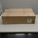 Modern Black Gold Chandeliers for Dining Room, 47in Dimmable LED Chandelier Linear Pendant Light for Kitchen Island, Upgraded 6 Globe Hanging Pendant Chandelier Lighting (2 Rings, 4200lm)