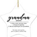 Grandma Gift Christmas Ornament, Will Do Anything for Her Grandkids, Grandmother Ornament Gift for Nana Mother's Day Birthday, Best Grandma Ever Gift
