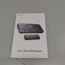 acer HDMI Switch 5 in 1 Out [4K@60Hz, HDMI 2.0, HDCP 2.3, HDR] Switcher with Remote, Supports DTS, Dolby, Work for PS5/Xbox/Switch/Roku/TV Stick/Projector