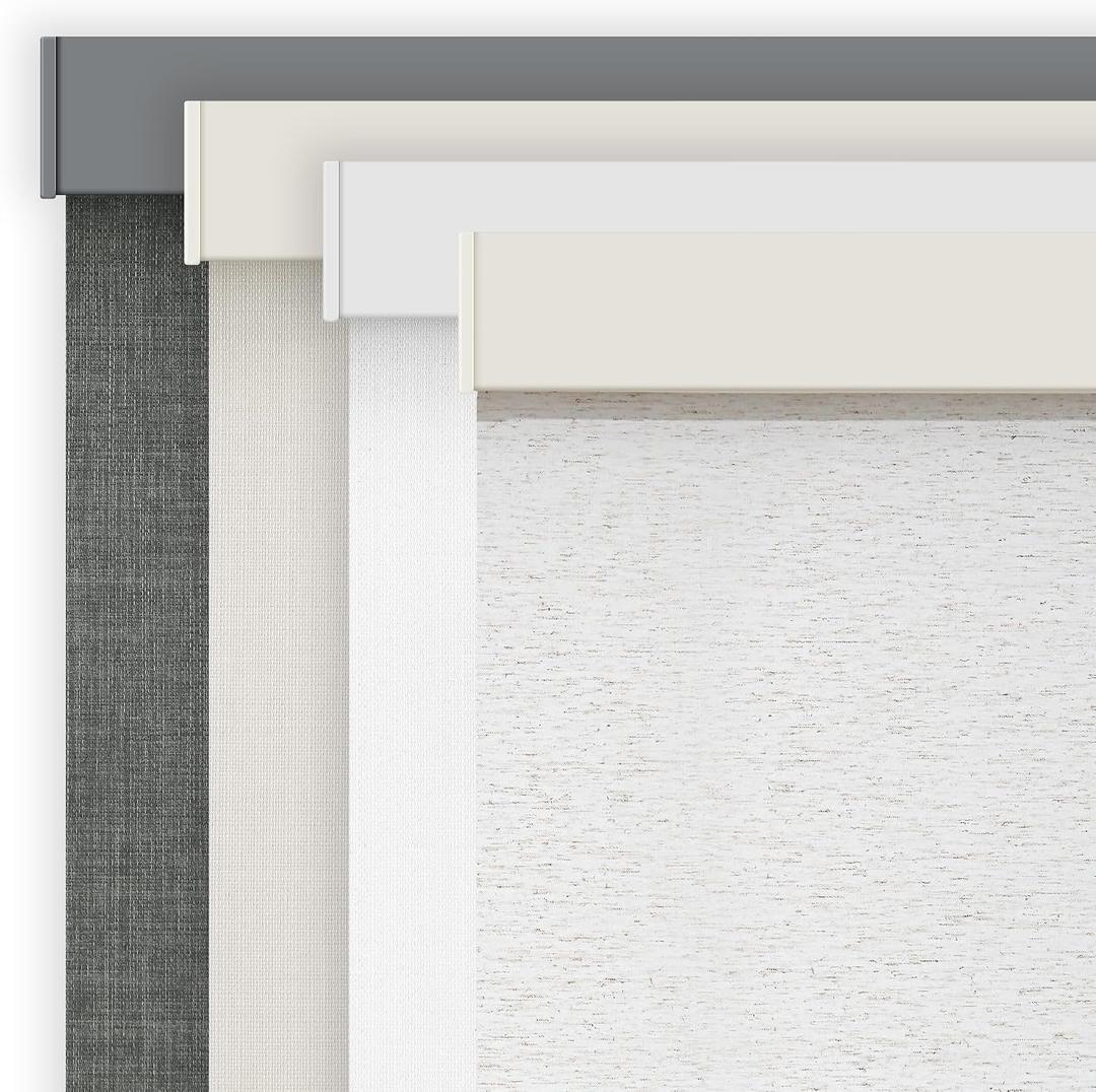 AOSKY Linen Roller Blinds Shades for Indoor Windows Pull Down Cordless Blackout Black Out Window Shade 28 inch Blinds for Home Linen