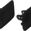 Car Washer Nozzle Cover Headlight Washer Cover Cap Driver & Passenger Side for BMW X5 E70 2007-2012 51657199141 51657199142 Black 1Pair