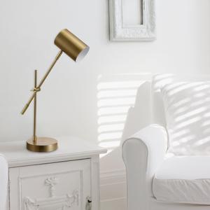 Globe Pratt LED Integrated Desk Lamp (Brass)