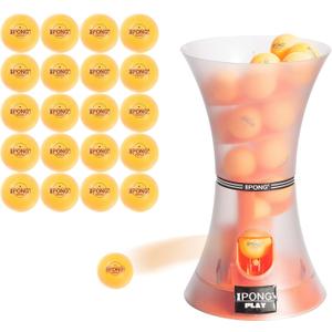 iPong Play Table Tennis Trainer Robot with 20 ABS Training Balls, Orange