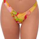 Sports Illustrated Women's Standard Scoop Hipster Bikini Bottom, Super Bloom, XS