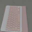 Keyboard Case for iPad 9/8/7th Gen, 10.2 inch, Detachable Bluetooth Keyboard, Pink