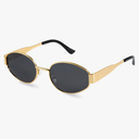 livho 2025 Trendy Oval Sunglasses - Stylish Polarized Shades for Everyday - Retro Metal Frames