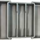 Large Car Drawer Organizer, Expandable Non-Slip Tool Storage Tray with 5 Compartments, 13"-22" Adjustable Flexible Mechanic Tools Holder, Ideal for Vehicles, Mechanics, Electricians (Grey)