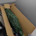 6ft Pre-Lit Artificial Christmas Tree with 500 White Lights, 1430 PVC Branch Tips, Dunhill Fir Xmas Tree, Foldable Metal Base for Home, Party Holiday Dcor (Green)