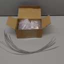 No Drill Metal Furniture Anchors (10 Packs) for Baby Proofing, 14" Adhesive Anti-Tip Furniture Wall Safety Straps for Child, Keep Toddlers & Pets Safe from Falling Furniture Like Dresser & Bookshelf