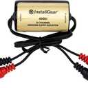 InstallGear Ground Loop Noise Isolator, Amplifier Noise Filter for Car Audio and Home Stereo, Feedback Loop Isolator, Car Stereo Noise Suppressor Reducer Alternator, Ground Loop Isolator (Pack of 1)