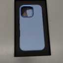 Rumwot for iPhone 16 Pro Leather Case Azure Blue | Full Grain Genuine Leather | Compatible with MagSafe and Wireless Charging | Metal Buttons Camera Bezel | Slim Fit | Drop and Scratch Resistant