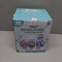 Rechargeable Bubble Machine - Auto 360 Rotation, 75 Tilt Range, 10 Large Wands - Bubbles Blower Maker for Kids, Toddlers, Outdoor Play, Wedding, Birthday, Parties, Gifts, Toys for Boys, Girls (White)