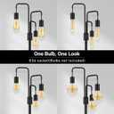 BoostArea Industrial Floor Lamp for Living Room,Modern Standing Lamp Stand Up Lamp with 3 Light, Bulbs Not Included,Simple Design Floor Lamp for Bedroom, Living Room, Office, Kids Room, Reading