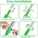 Weed Puller Tool - Stand Up Weed Remover Tool with 4-Claw Steel Head, 50" Adjustable Stainless Steel Handle Weeder Tool, Easily Remove Weeds Without Kneeling