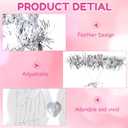 Tigeen 24 Pcs Fairy Wings Headband Angel Wings for Adult Angel Dress up Butterfly Costume Wing for Halloween Christmas Party